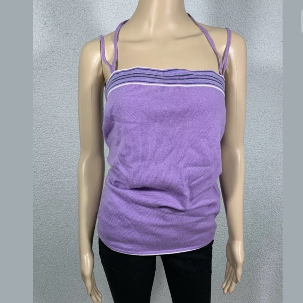Goyo Women's Y2K Lavender Cashmere Knit  Camisole Top size XXL